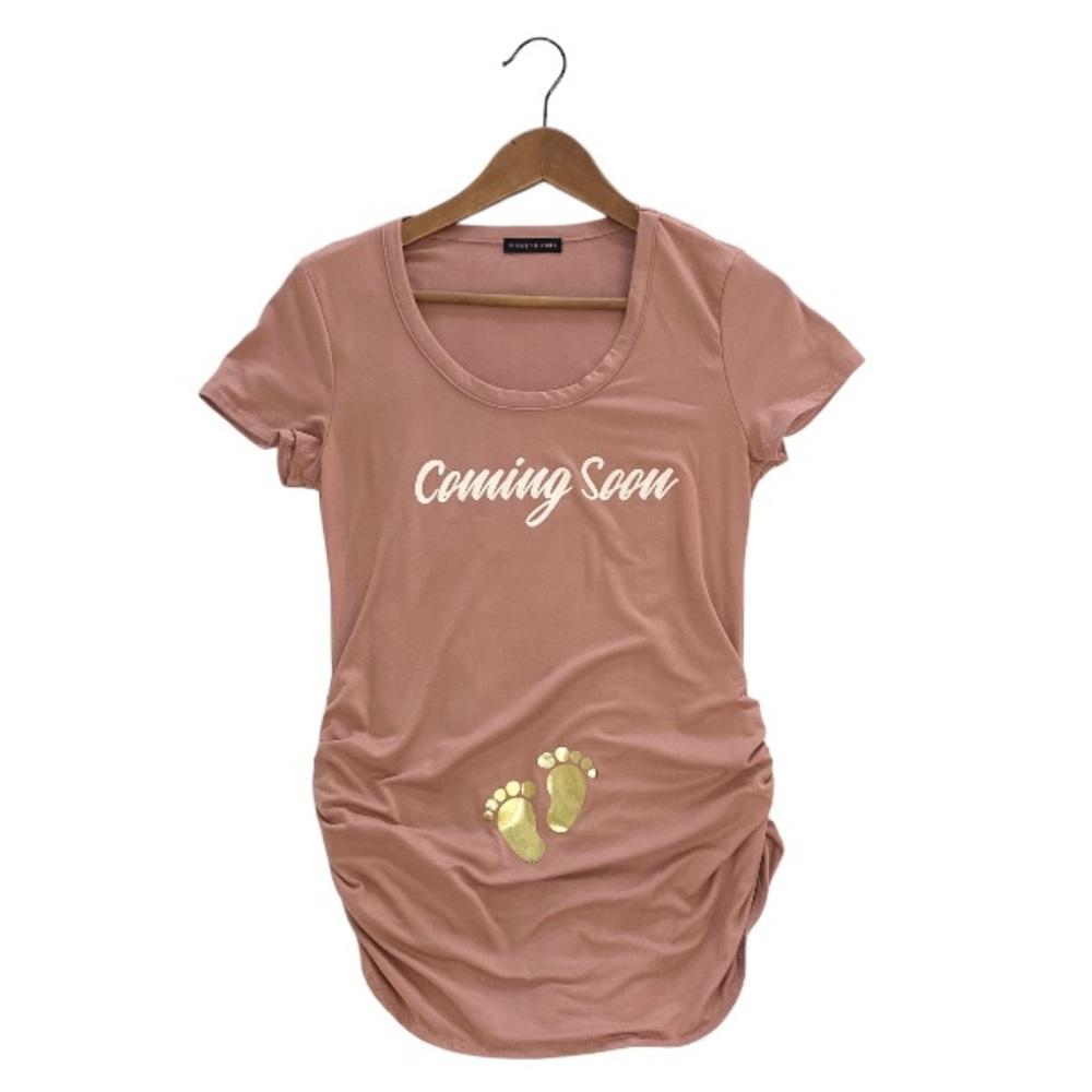 “Coming Soon” Baby Announcement Maternity Tee